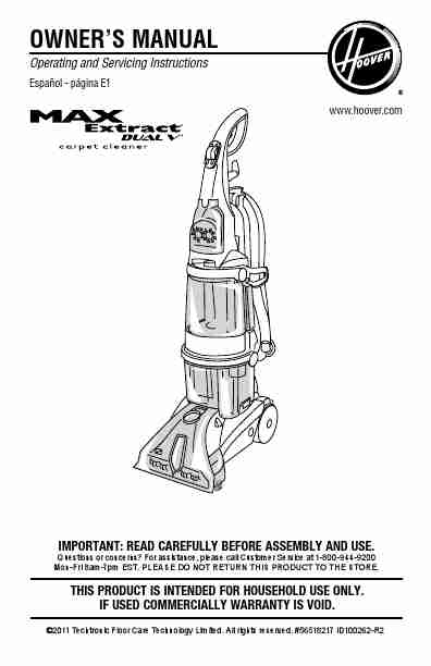 Hoover 12 Amp Steamvac Spinscrub Carpet Cleaner Manual-page_pdf